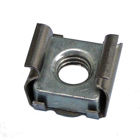 Cage nut M5 0,7-1,6 St/St 9,5x9,5